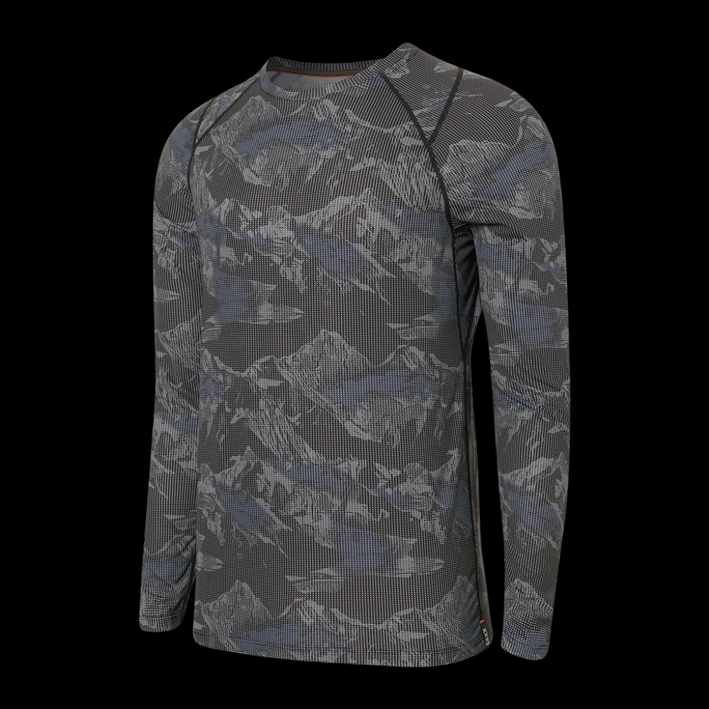 Quest quick dry long-sleeve blue camo XL